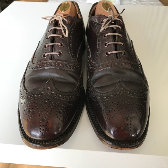 Shell Cordovan Brooks Brothers Wingtip England 10 - Picture 2 of 8